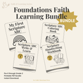 Christian Alphabet Worksheets for Preschool to 2nd Grade (Printable Learning Bundle)