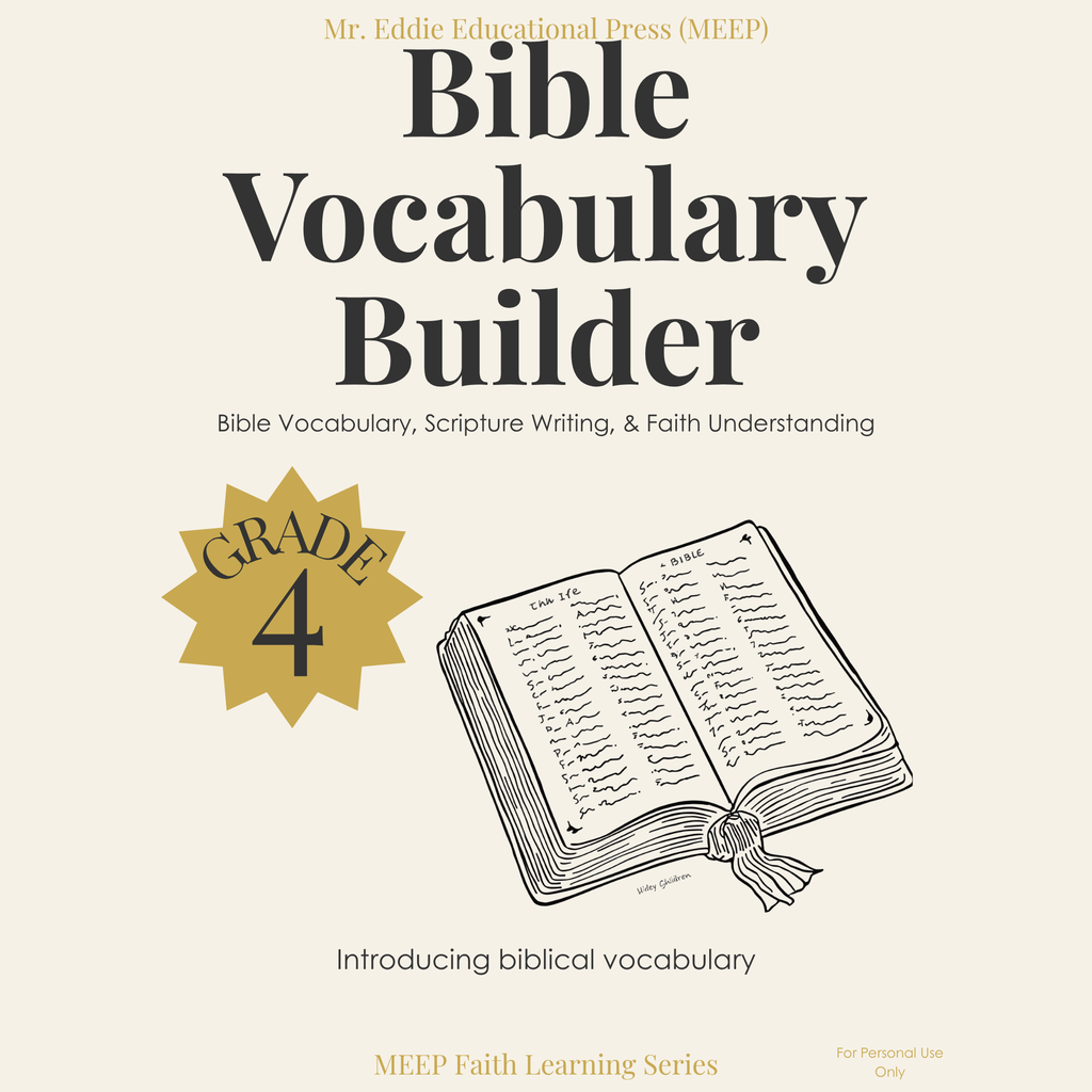 4th Grade Christian Alphabet Workbook (A–Z Faith-Based Learning Printable)