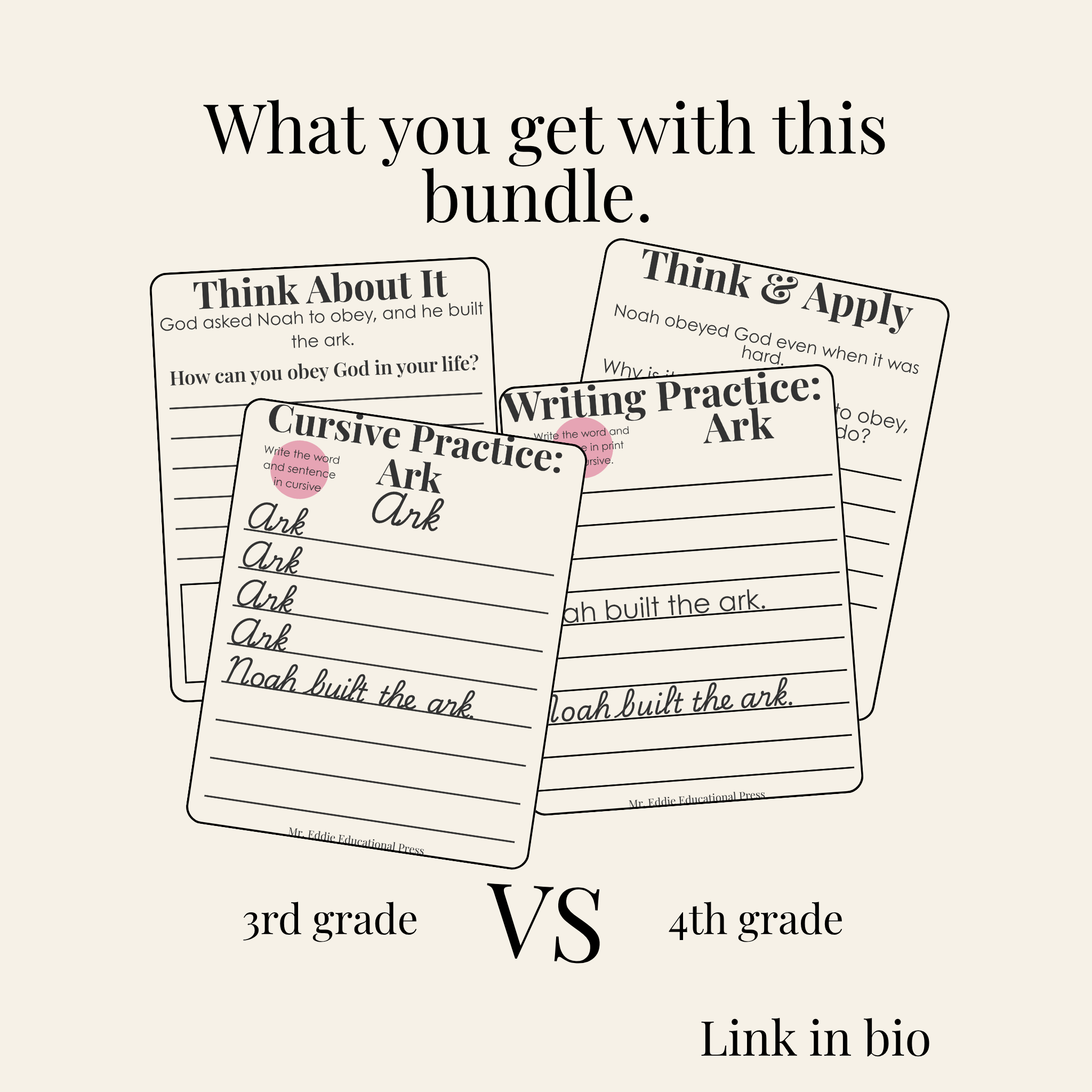Upper Elementary Writing & Activity Bundle (3rd & 4th Grade)