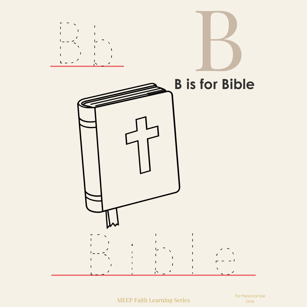 (Kindergarten) Scripture ABC Coloring Book for Kindergarten Printable