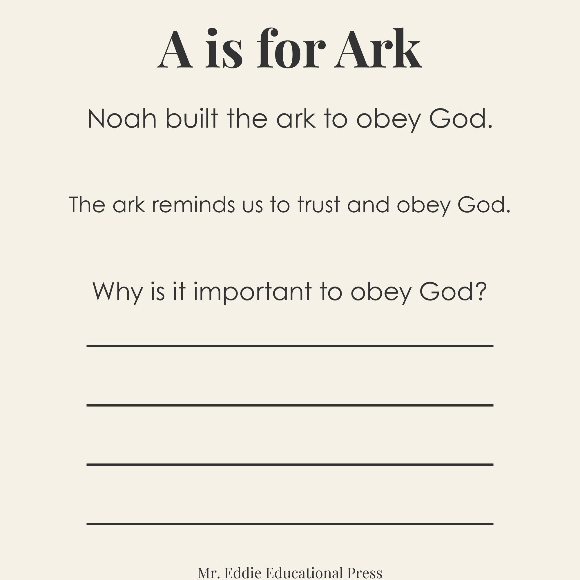 3rd Grade Christian Alphabet Workbook (A–Z Faith-Based Learning Printable)