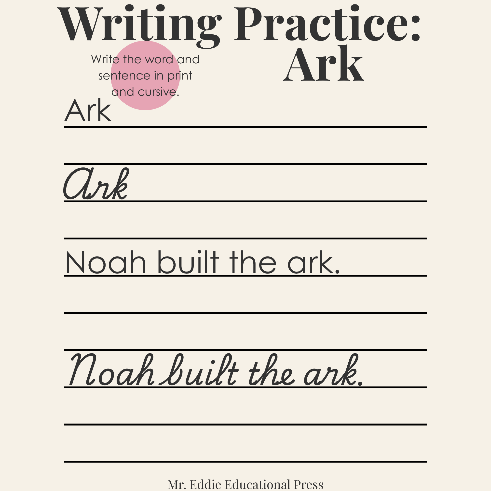 4th Grade Christian Alphabet Workbook (A–Z Faith-Based Learning Printable)